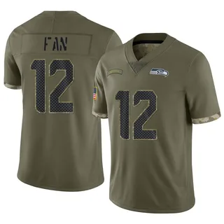 12th Fan Men's Seattle Seahawks 2022 Salute To Service Jersey - Limited Olive