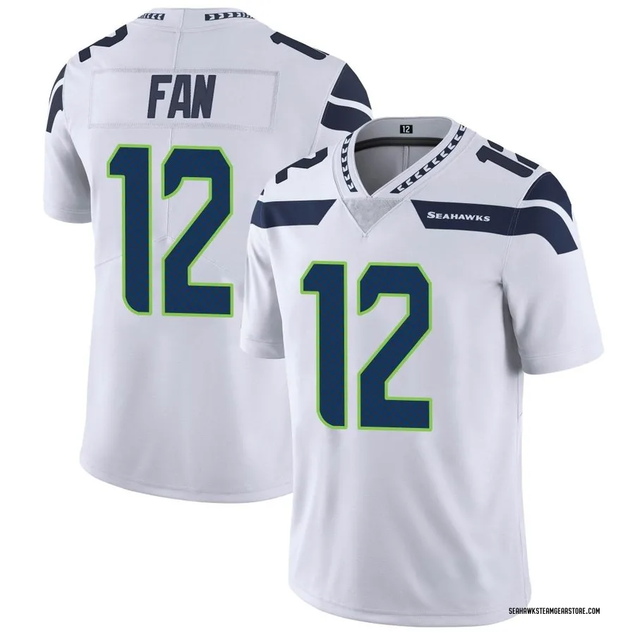12th Fan Men's Seattle Seahawks Nike Vapor Untouchable Jersey - Limited White