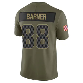 AJ Barner Men's Seattle Seahawks Nike 2025 Salute to Service Jersey - Limited Olive
