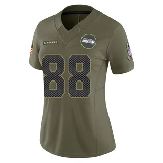 AJ Barner Women's Seattle Seahawks Nike 2025 Salute to Service Jersey - Limited Olive