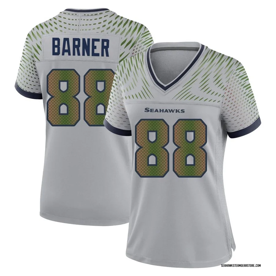AJ Barner Women's Seattle Seahawks Nike Wolf 2025 Rivalries Collection Jersey - Game Gray