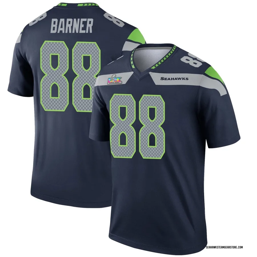 AJ Barner Youth Seattle Seahawks Nike Super Bowl LX Patch Jersey - Legend Navy