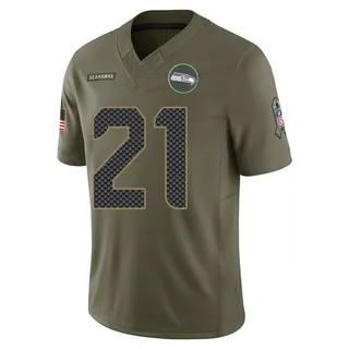 Adrian Peterson Men's Seattle Seahawks Nike 2025 Salute to Service Jersey - Limited Olive
