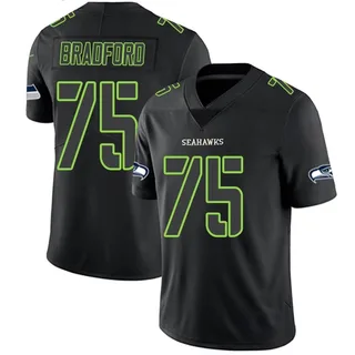 Anthony Bradford Youth Seattle Seahawks Nike Jersey - Limited Black Impact