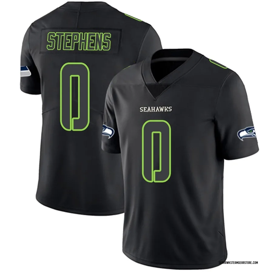 Beau Stephens Men's Seattle Seahawks Nike Jersey - Limited Black Impact