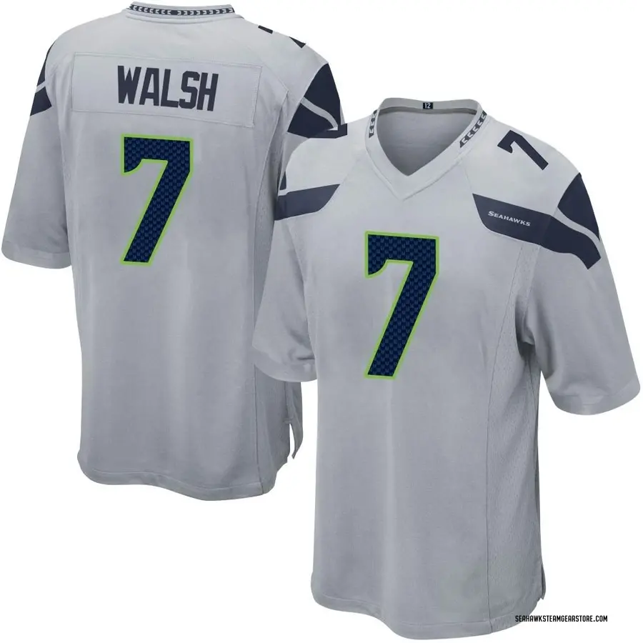 Blair Walsh Men's Seattle Seahawks Nike Alternate Jersey - Game Gray