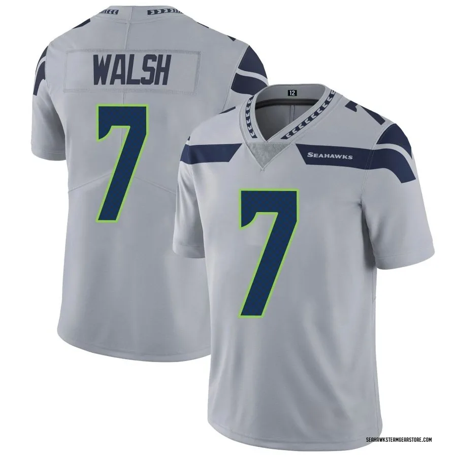 Blair Walsh Youth Seattle Seahawks Nike Alternate Vapor Untouchable Jersey - Limited Gray