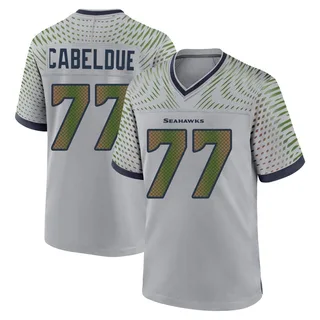 Bryce Cabeldue Men's Seattle Seahawks Wolf 2025 Rivalries Collection Jersey - Game Gray