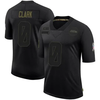 Bud Clark Men's Seattle Seahawks Nike 2020 Salute To Service Jersey - Limited Black