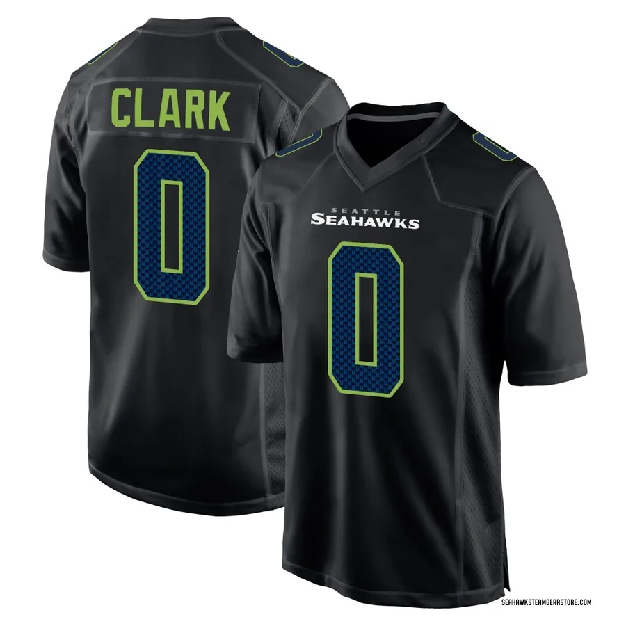 Bud Clark Men's Seattle Seahawks Nike Carbon Fashion Jersey - Game Black