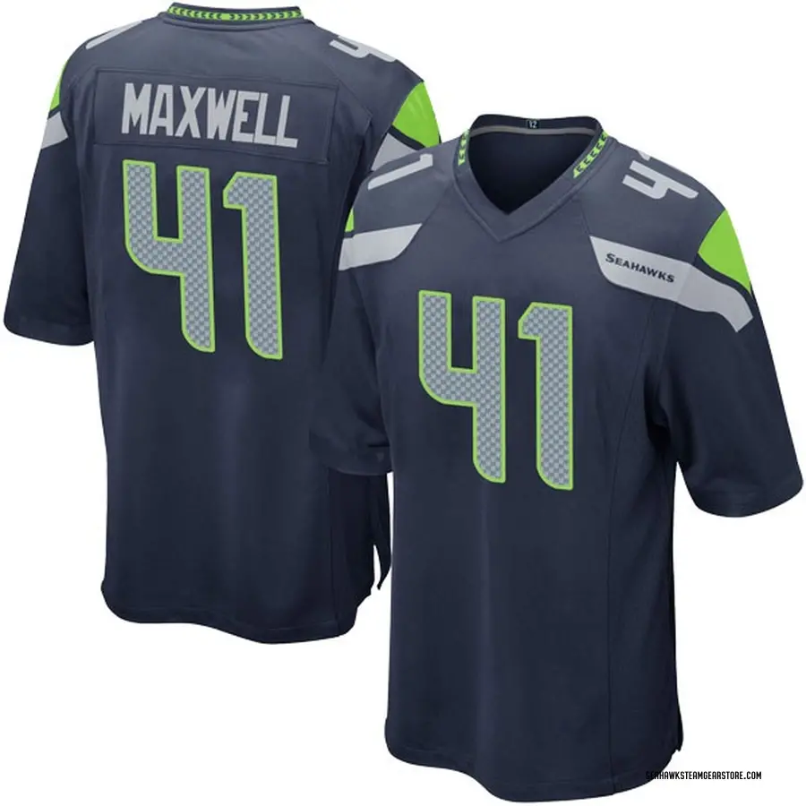 Byron Maxwell Youth Seattle Seahawks Nike Team Color Jersey - Game Navy
