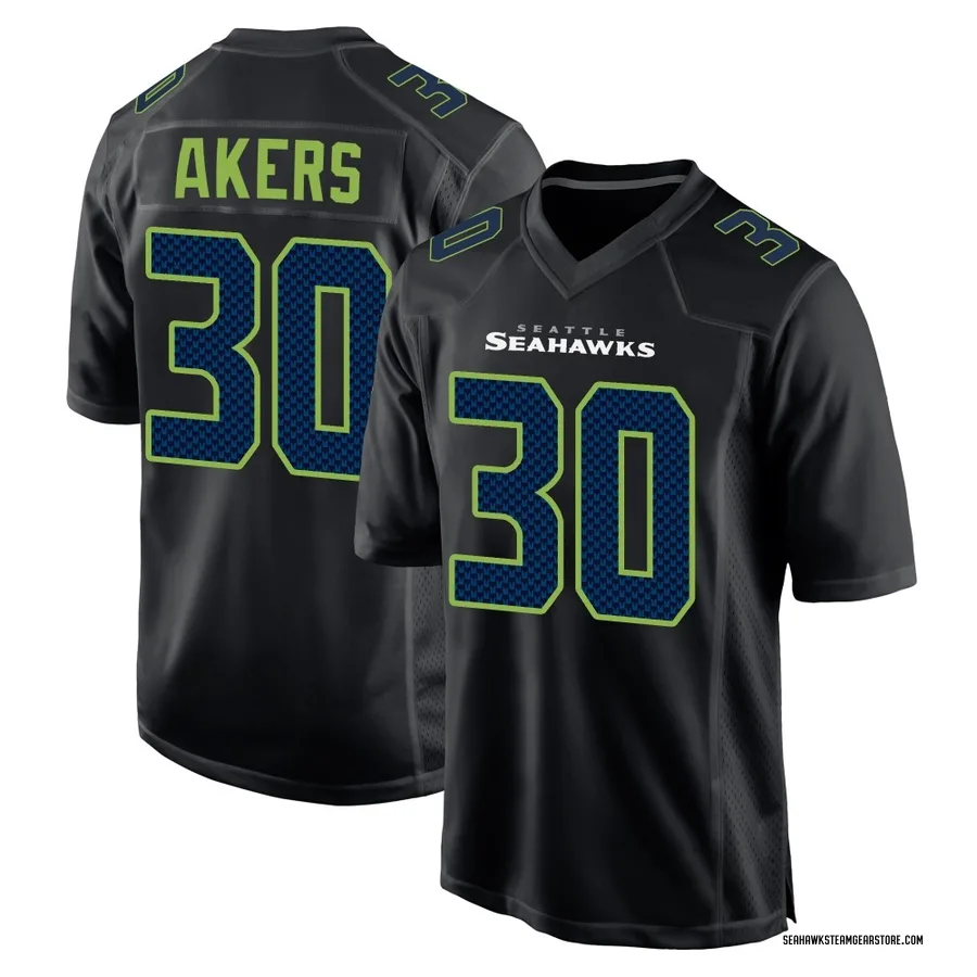 Cam Akers Men's Seattle Seahawks Nike Carbon Fashion Jersey - Game Black