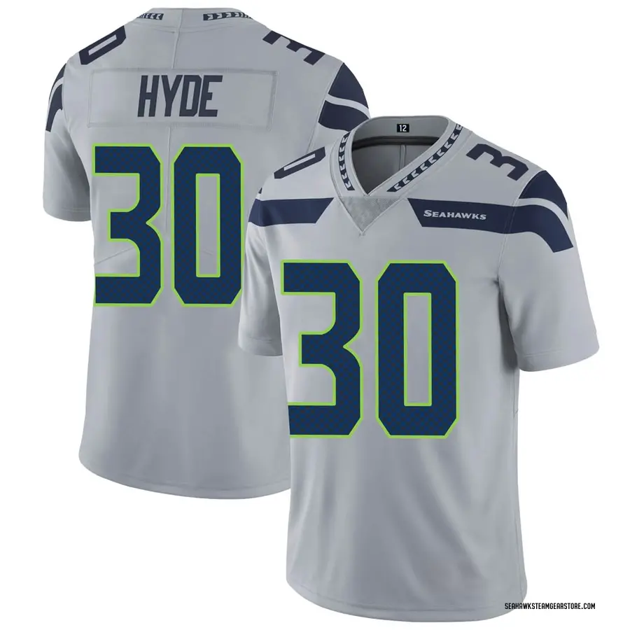 Carlos Hyde Youth Seattle Seahawks Nike Alternate Vapor Untouchable Jersey - Limited Gray