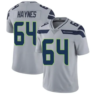 Christian Haynes Men's Seattle Seahawks Nike Alternate Vapor Untouchable Jersey - Limited Gray