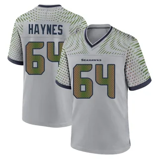 Christian Haynes Men's Seattle Seahawks Wolf 2025 Rivalries Collection Jersey - Game Gray