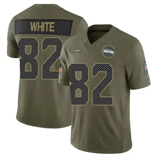 Cody White Men's Seattle Seahawks 2025 Salute to Service Jersey - Limited Olive
