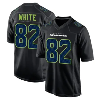 Cody White Men's Seattle Seahawks Carbon Fashion Jersey - Game Black