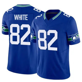 Cody White Men's Seattle Seahawks Nike Throwback Vapor F.U.S.E. Jersey - Limited Royal