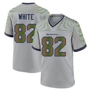 Cody White Men's Seattle Seahawks Wolf 2025 Rivalries Collection Jersey - Game Gray