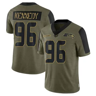 Cortez Kennedy Men's Seattle Seahawks 2021 Salute To Service Jersey - Limited Olive