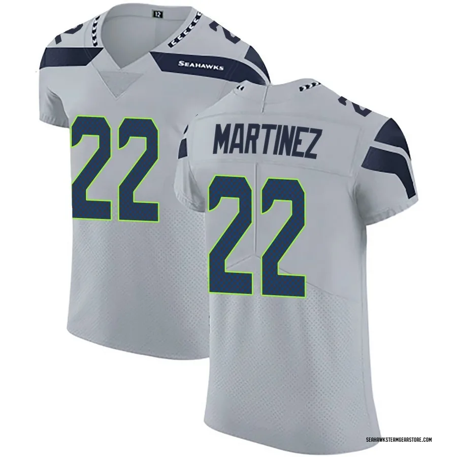Damien Martinez Men's Seattle Seahawks Nike Alternate Vapor Untouchable Jersey - Elite Gray