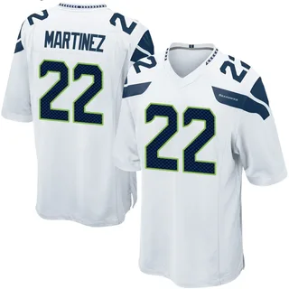 Damien Martinez Men's Seattle Seahawks Nike Jersey - Game White