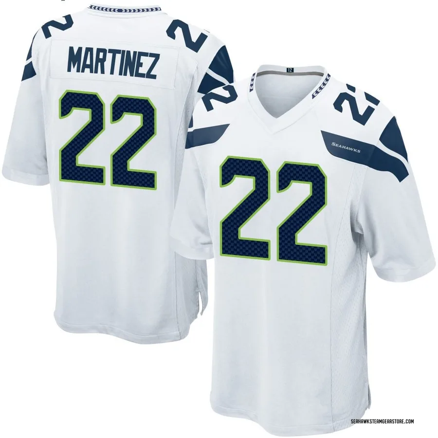 Damien Martinez Men's Seattle Seahawks Nike Jersey - Game White