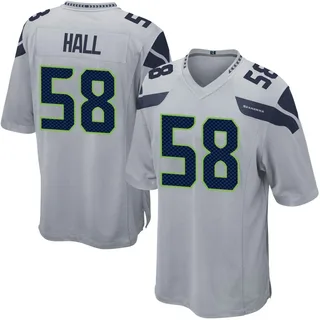 Derick Hall Men's Seattle Seahawks Nike Alternate Jersey - Game Gray