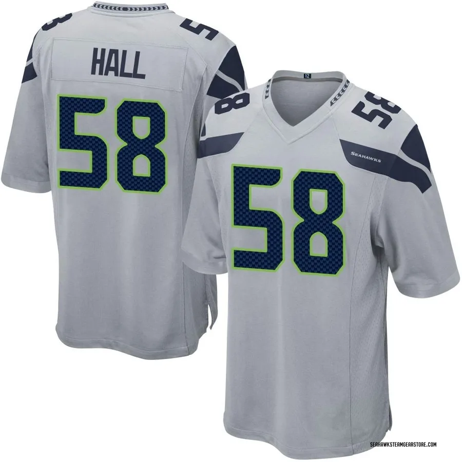 Derick Hall Men's Seattle Seahawks Nike Alternate Jersey - Game Gray