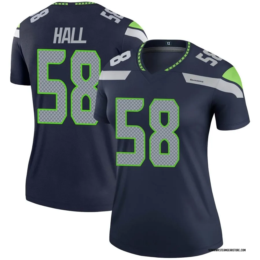 Derick Hall Women's Seattle Seahawks Nike Jersey - Legend Navy