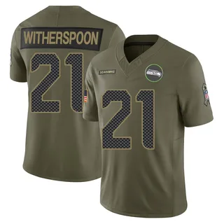 Devon Witherspoon Men's Seattle Seahawks 2025 Salute to Service Jersey - Limited Olive