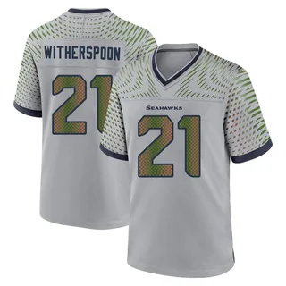 Devon Witherspoon Men's Seattle Seahawks Wolf 2025 Rivalries Collection Jersey - Game Gray