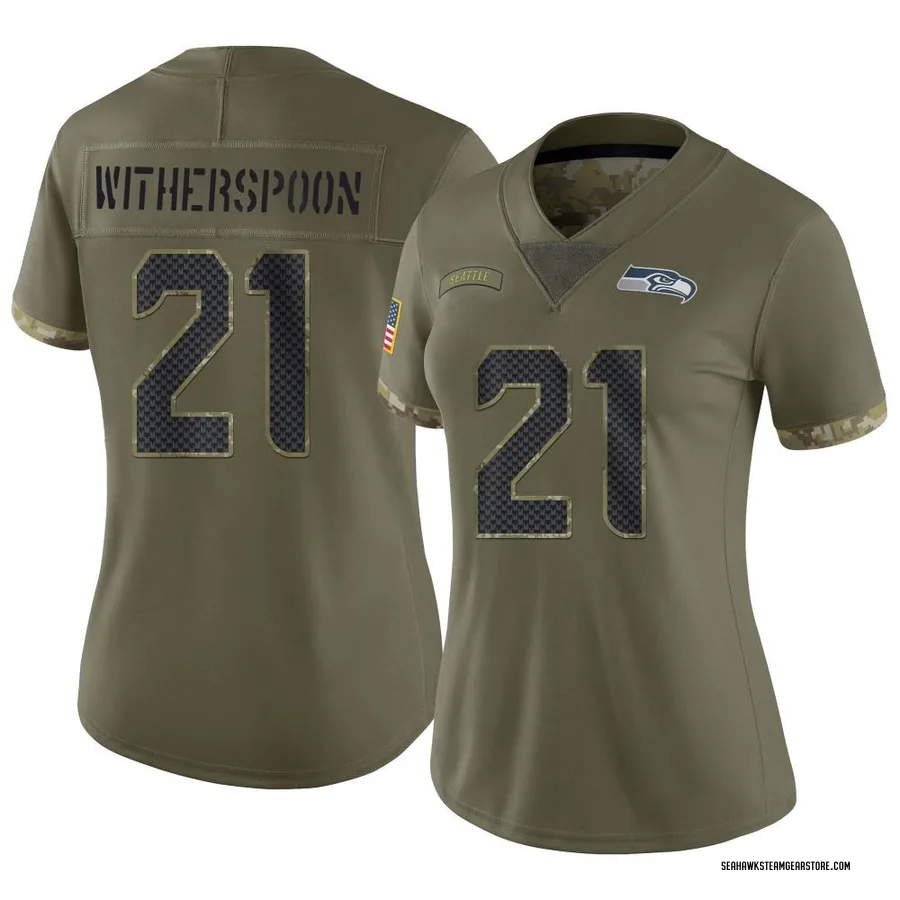 Devon Witherspoon Women's Seattle Seahawks Nike 2022 Salute To Service Jersey - Limited Olive