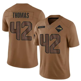 Drake Thomas Men's Seattle Seahawks 2023 Salute To Service Jersey - Limited Brown