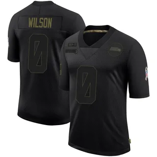 Emanuel Wilson Men's Seattle Seahawks Nike 2020 Salute To Service Jersey - Limited Black