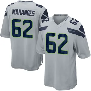 Federico Maranges Men's Seattle Seahawks Nike Alternate Jersey - Game Gray