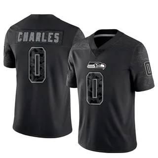 Irvin Charles Youth Seattle Seahawks Nike Reflective Jersey - Limited Black