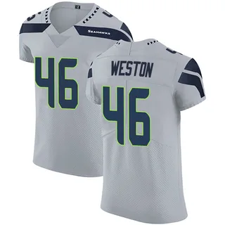 Ja'Markis Weston Men's Seattle Seahawks Alternate Vapor Untouchable Jersey - Elite Gray