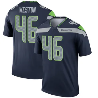 Ja'Markis Weston Men's Seattle Seahawks Nike Jersey - Legend Navy