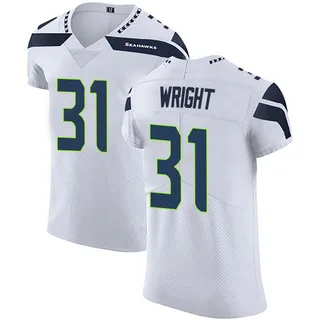 Jacardia Wright Men's Seattle Seahawks Nike Vapor Untouchable Jersey - Elite White
