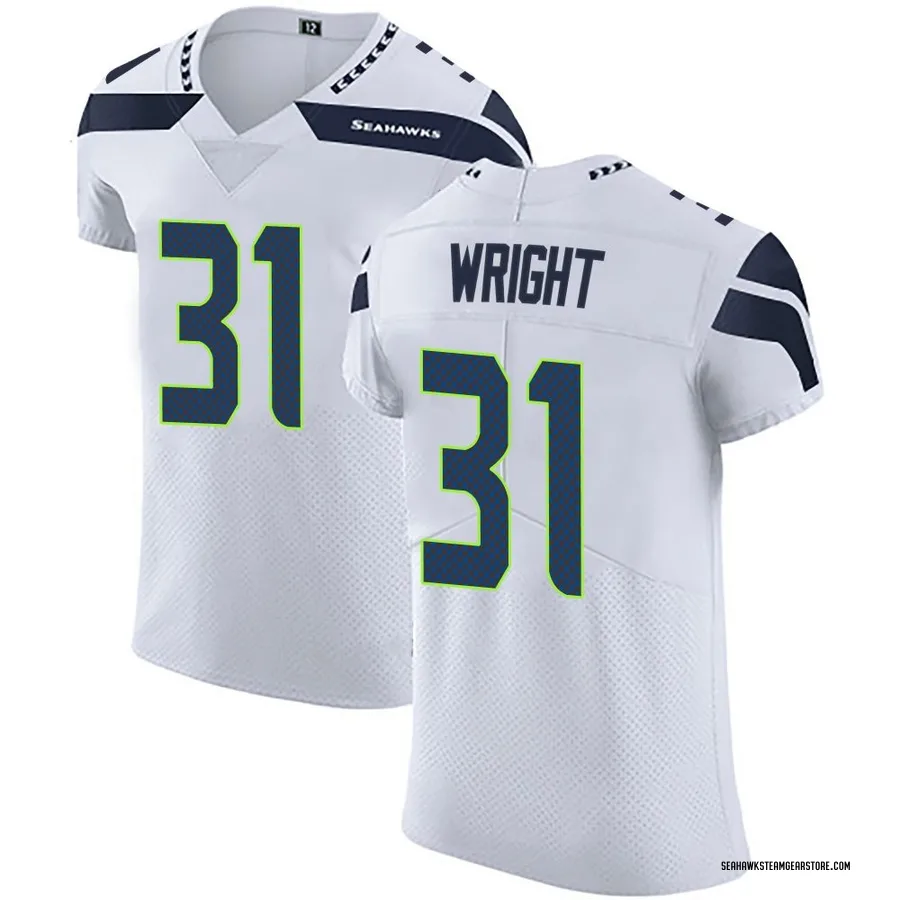 Jacardia Wright Men's Seattle Seahawks Nike Vapor Untouchable Jersey - Elite White