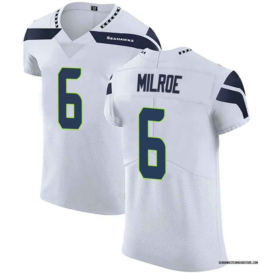 Jalen Milroe Men's Seattle Seahawks Nike Vapor Untouchable Jersey - Elite White