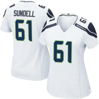 Jalen Sundell Women's Seattle Seahawks Nike Jersey - Game White