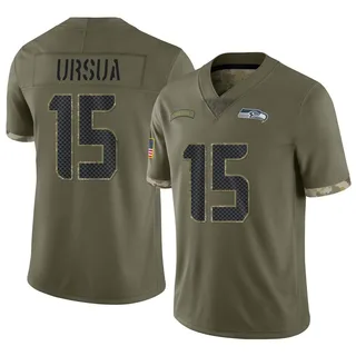 John Ursua Men's Seattle Seahawks 2022 Salute To Service Jersey - Limited Olive