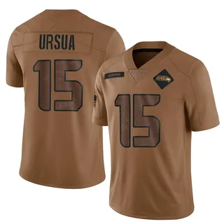 John Ursua Men's Seattle Seahawks 2023 Salute To Service Jersey - Limited Brown