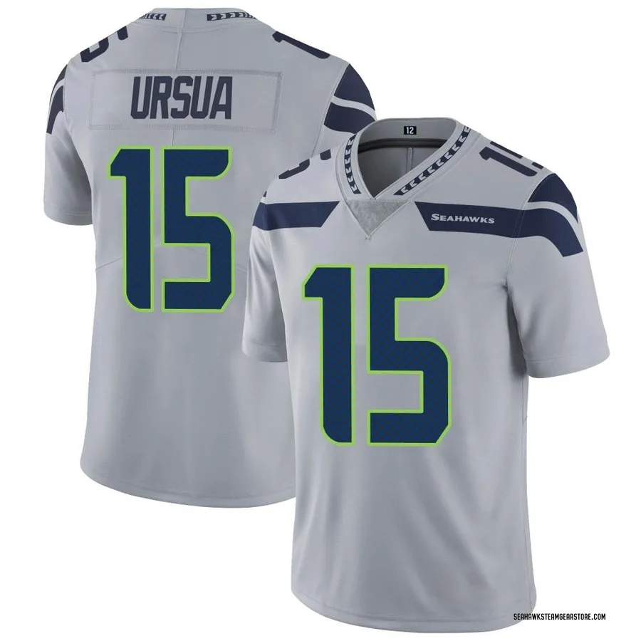 John Ursua Men's Seattle Seahawks Nike Alternate Vapor Untouchable Jersey - Limited Gray