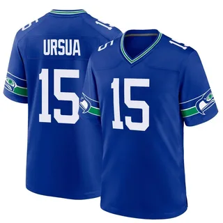 John Ursua Men's Seattle Seahawks Throwback Jersey - Game Royal