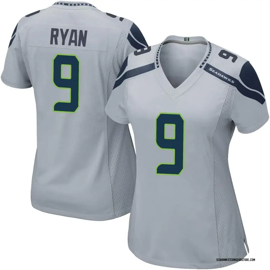 Jon Ryan Women's Seattle Seahawks Nike Alternate Jersey - Game Gray