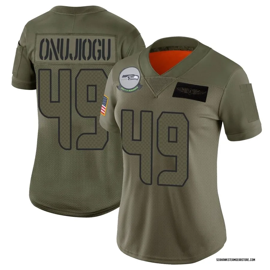 Joshua Onujiogu Women's Seattle Seahawks Nike 2019 Salute to Service Jersey - Limited Camo