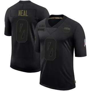 Julian Neal Men's Seattle Seahawks Nike 2020 Salute To Service Jersey - Limited Black